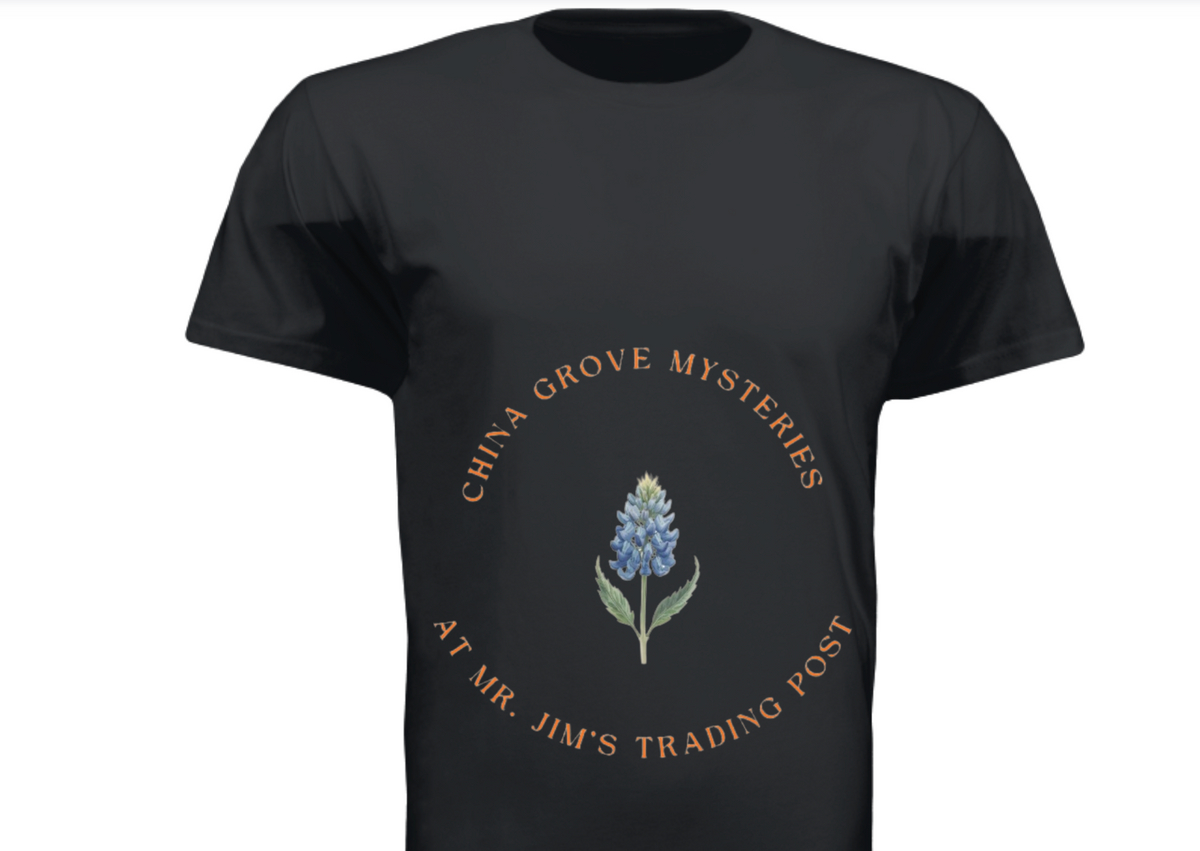 China Grove Mysteries Tee: "A Road Remembers" (Black)