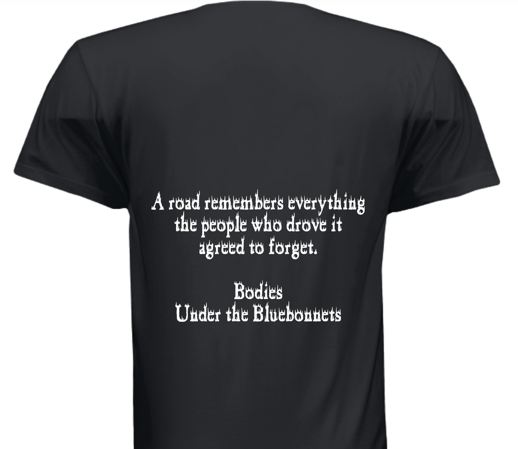 China Grove Mysteries Tee: "A Road Remembers" (Black)
