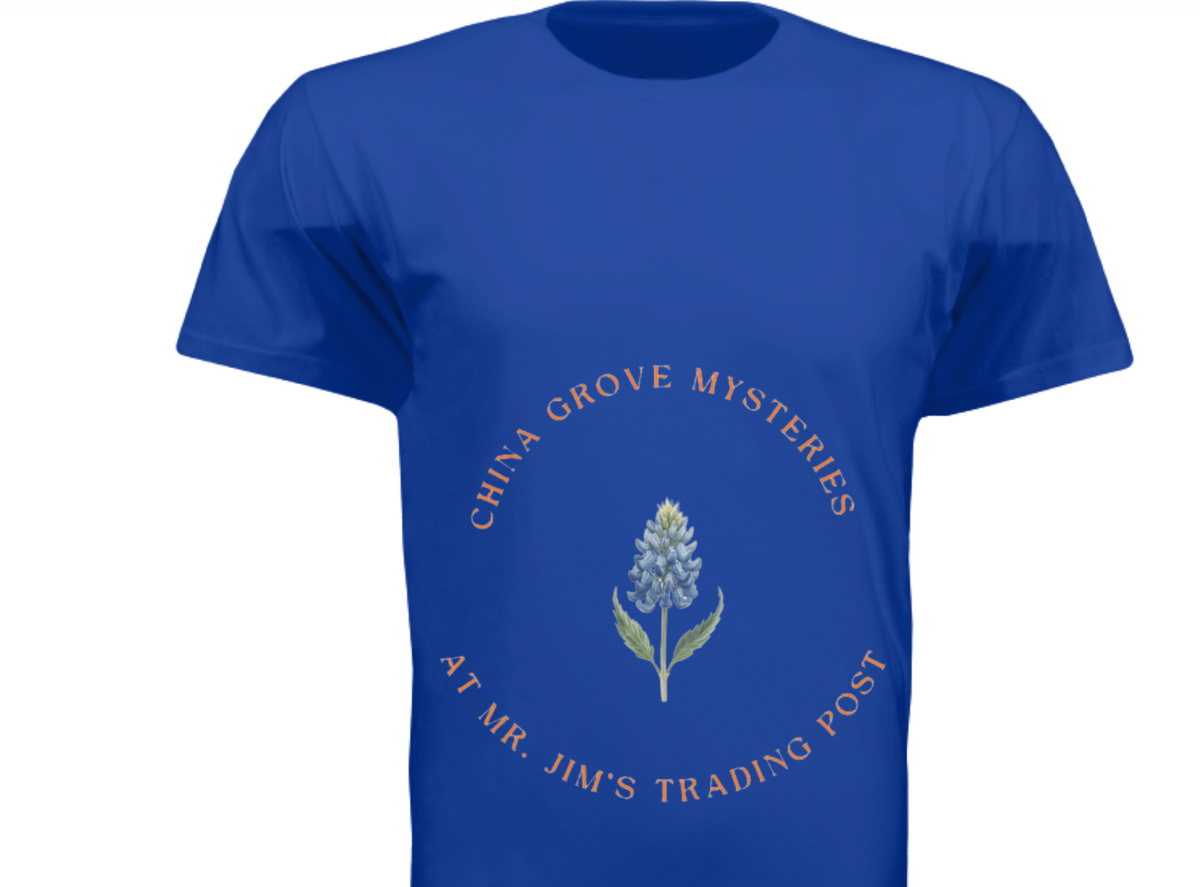 China Grove Mysteries Tee: "Some Places Feel Empty" (Royal Blue)