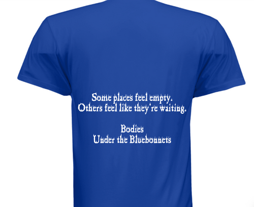 China Grove Mysteries Tee: "Some Places Feel Empty" (Royal Blue)